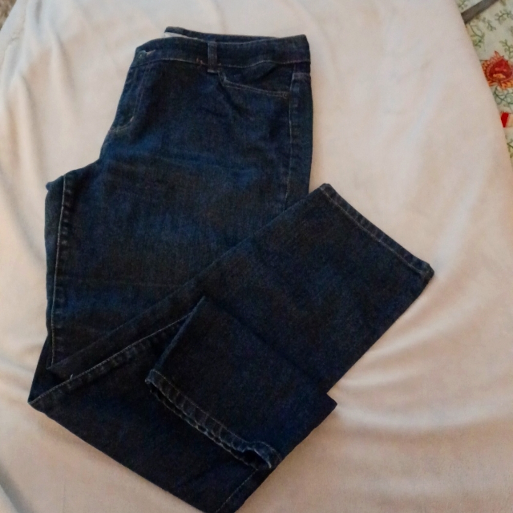 Chico's Classic Straight-Leg Women's Jeans in Dark Blue